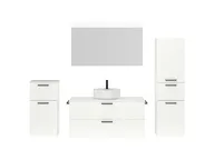 Atlas Ensemble sous vasque avec miroir et colonnes 1