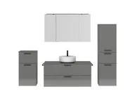 Atlas Ensemble sous vasque avec miroir et colonnes 1