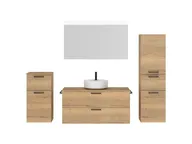 Atlas Ensemble sous vasque avec miroir et colonnes 1