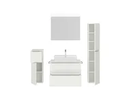 Atlas Ensemble sous vasque avec miroir et colonnes 2