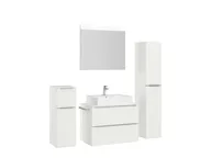 Atlas Ensemble sous vasque avec miroir et colonnes 3