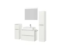 Atlas Ensemble sous vasque avec miroir et colonnes 5