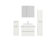 Atlas Ensemble sous vasque avec miroir et colonnes 1