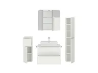 Atlas Ensemble sous vasque avec miroir et colonnes 2