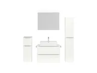 Atlas Ensemble sous vasque avec miroir et colonnes 0
