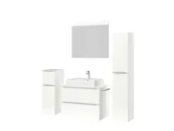 Atlas Ensemble sous vasque avec miroir et colonnes 4