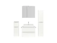 Atlas Ensemble sous vasque avec miroir et colonnes 1