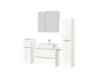 Atlas Ensemble sous vasque avec miroir et colonnes 5