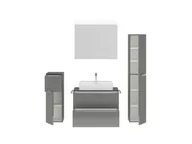 Atlas Ensemble sous vasque avec miroir et colonnes 2