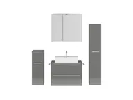 Atlas Ensemble sous vasque avec miroir et colonnes 1