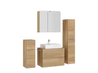 Atlas Ensemble sous vasque avec miroir et colonnes 3