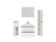 Atlas Ensemble sous vasque avec miroir et colonnes 2