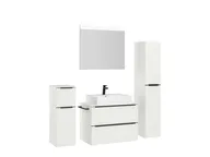 Atlas Ensemble sous vasque avec miroir et colonnes 3