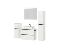 Atlas Ensemble sous vasque avec miroir et colonnes 5