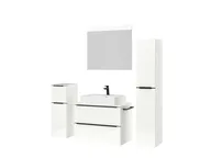 Atlas Ensemble sous vasque avec miroir et colonnes 4