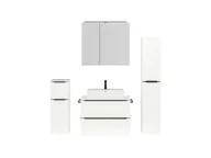 Atlas Ensemble sous vasque avec miroir et colonnes 1