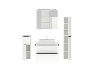 Atlas Ensemble sous vasque avec miroir et colonnes 2