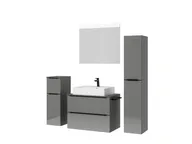 Atlas Ensemble sous vasque avec miroir et colonnes 5