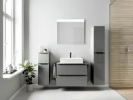 Atlas Ensemble sous vasque avec miroir et colonnes 0