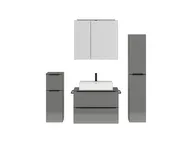 Atlas Ensemble sous vasque avec miroir et colonnes 1
