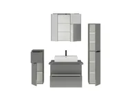 Atlas Ensemble sous vasque avec miroir et colonnes 2