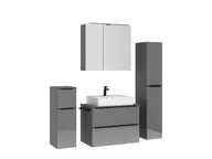 Atlas Ensemble sous vasque avec miroir et colonnes 3