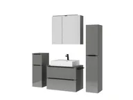 Atlas Ensemble sous vasque avec miroir et colonnes 5