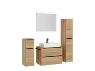 Atlas Ensemble sous vasque avec miroir et colonnes 3