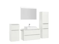 Atlas Ensemble sous vasque avec miroir et colonnes 3