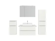 Atlas Ensemble sous vasque avec miroir et colonnes 1