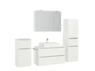 Atlas Ensemble sous vasque avec miroir et colonnes 3