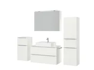 Atlas Ensemble sous vasque avec miroir et colonnes 5