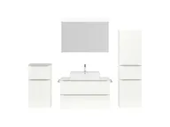 Atlas Ensemble sous vasque avec miroir et colonnes 1