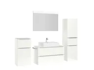 Atlas Ensemble sous vasque avec miroir et colonnes 3