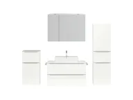 Atlas Ensemble sous vasque avec miroir et colonnes 1