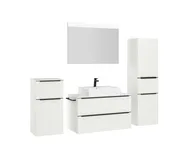 Atlas Ensemble sous vasque avec miroir et colonnes 3