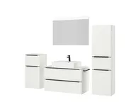 Atlas Ensemble sous vasque avec miroir et colonnes 5