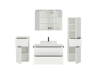 Atlas Ensemble sous vasque avec miroir et colonnes 2