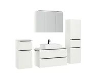 Atlas Ensemble sous vasque avec miroir et colonnes 3