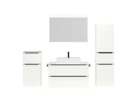 Atlas Ensemble sous vasque avec miroir et colonnes 1