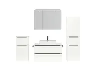 Atlas Ensemble sous vasque avec miroir et colonnes 1