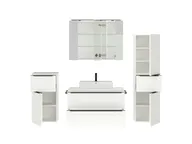 Atlas Ensemble sous vasque avec miroir et colonnes 2