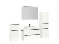 Atlas Ensemble sous vasque avec miroir et colonnes 3