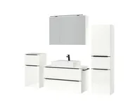 Atlas Ensemble sous vasque avec miroir et colonnes 5