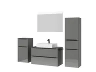 Atlas Ensemble sous vasque avec miroir et colonnes 5