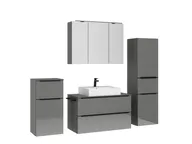 Atlas Ensemble sous vasque avec miroir et colonnes 3