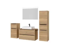 Atlas Ensemble sous vasque avec miroir et colonnes 5