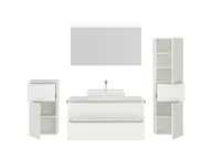 Atlas Ensemble sous vasque avec miroir et colonnes 2