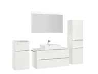 Atlas Ensemble sous vasque avec miroir et colonnes 3