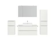 Atlas Ensemble sous vasque avec miroir et colonnes 1